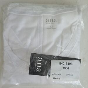 Discontinued Style. a.n.a A New Approach White Long Sleeve Women's Top